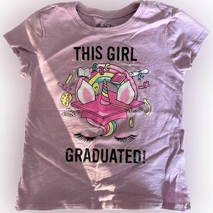 Girls purple graduation shirt